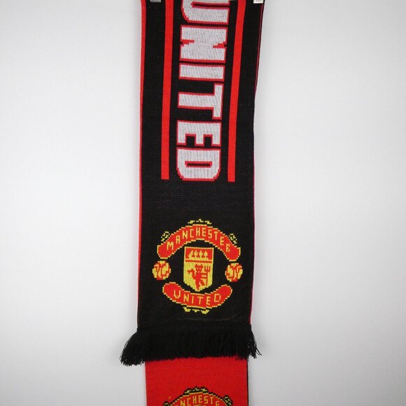 Manchester United FC Scarf Official Product Soccer Football Red Black 152 cm - Picture 6 of 13